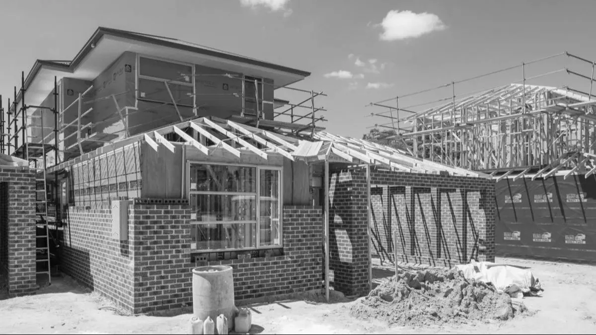 Townhouses under construction